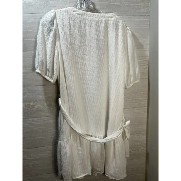 Michael Kors Puff Sleeve‎ Mini Dress White Small - Picture 2 of 7